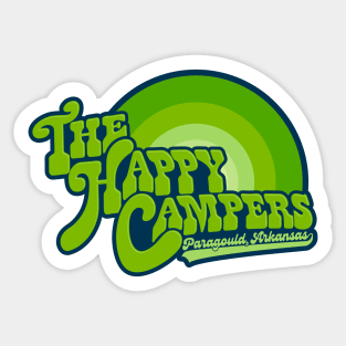 The Happy Campers - Green Rainbow Sticker